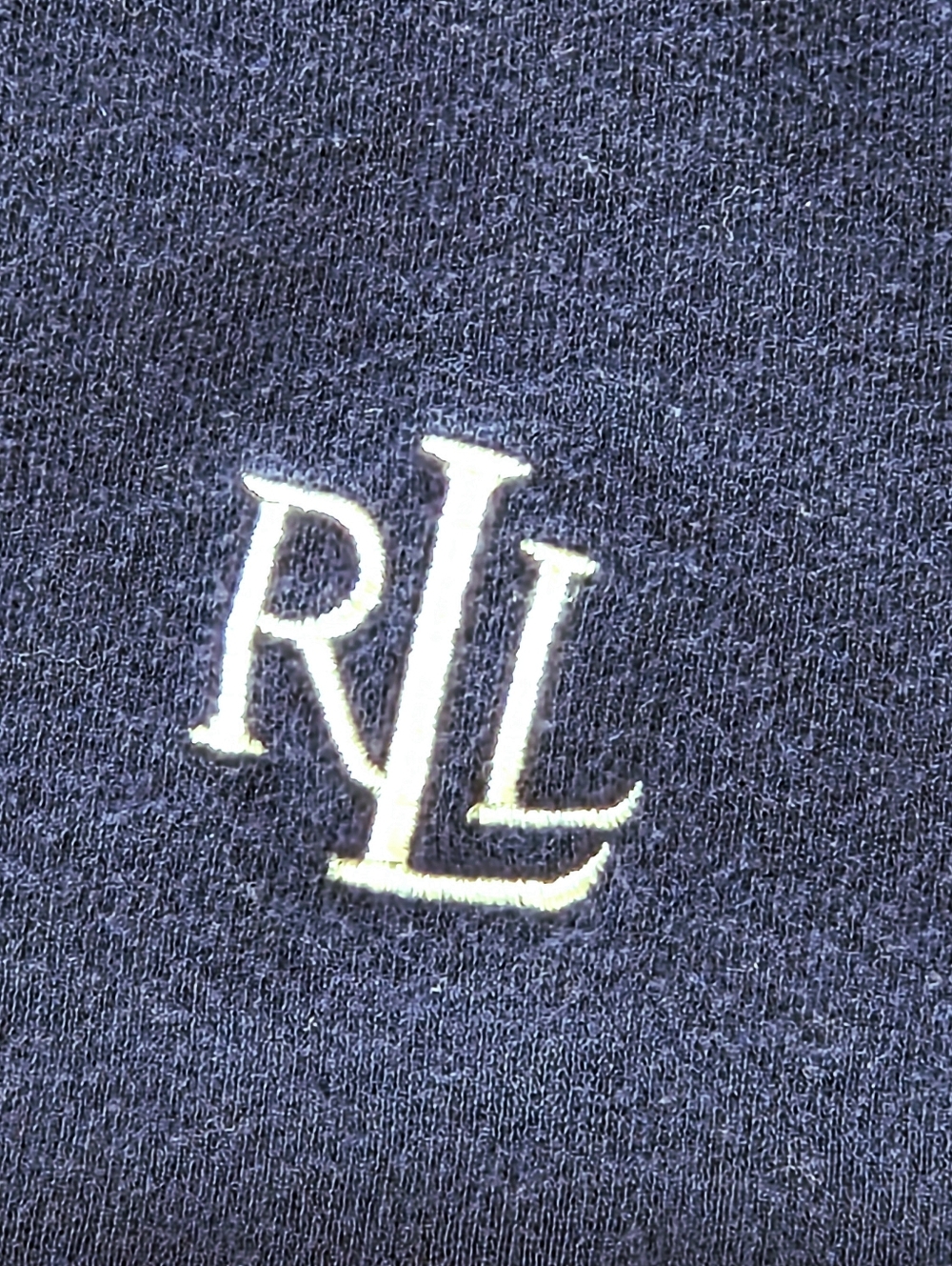 Lauren Ralph Lauren Sleep Shirt Logo and Pockets Lush Navy Blue Plus Size 2X - Picture 9 of 11